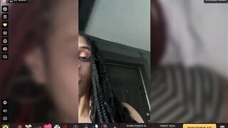 Ebony Rubs in apartment complex