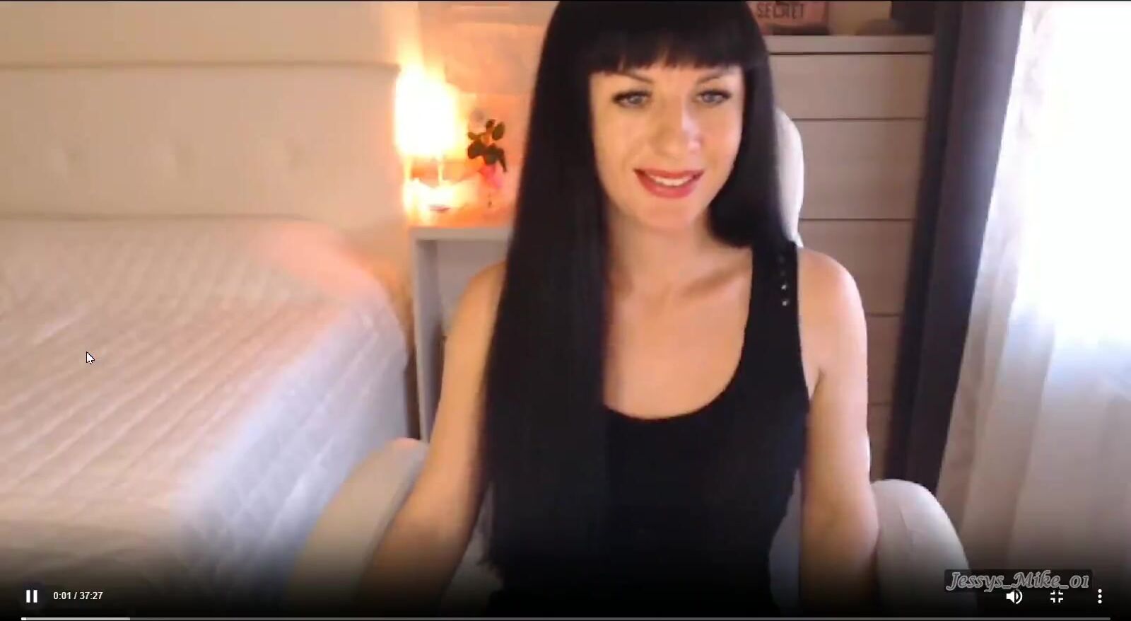 M'Lady aka Jessy Sexy Chat Chair Strip & Tease Clit Caress Pussy Fingerin April-20-20