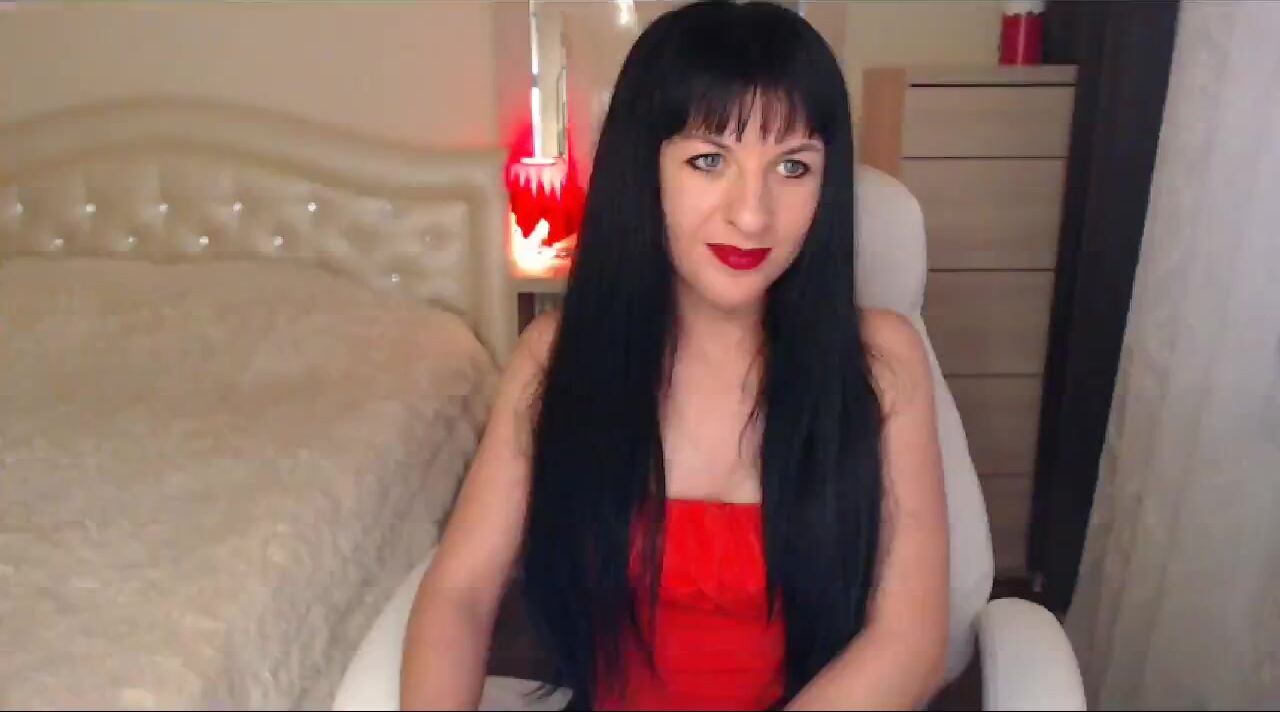 M'Lady in Red Sexy Chair Tease & Pussy Pleasures. 2018-Nov. 01