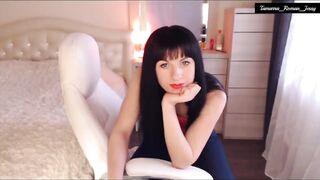 Tamarra Roman aka Jessy Red Blouse-Jeans Striptease Titty Tease Pussy Finger2019-06-3
