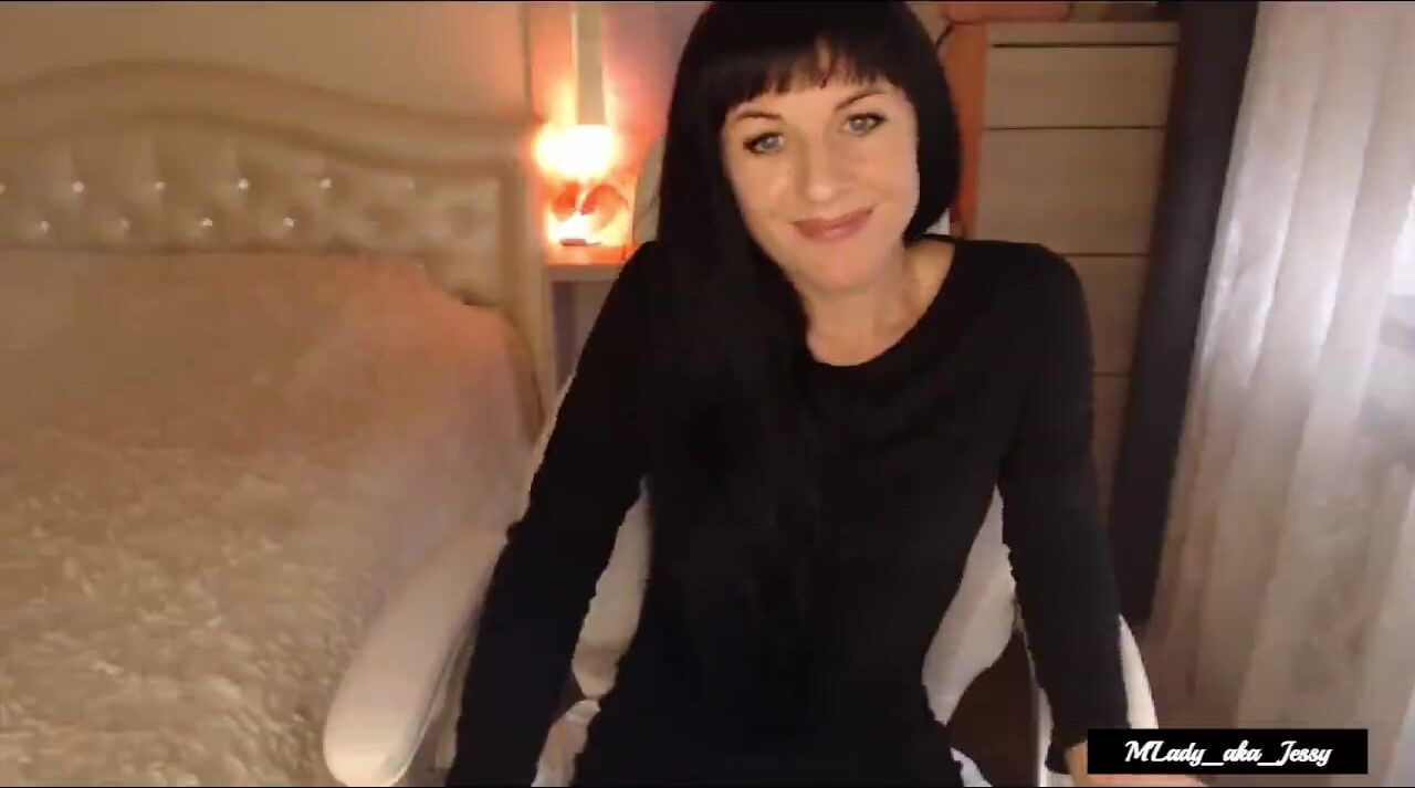 Little Titty Brunette Jessy aka M'Lady Sexy Typin' & Chair Tease 09-27-2019