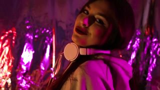 CharlotteMavis - Girl dj in black panties dansing on camera