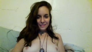 rainbocantelope - Horny brunette showing off her tits and ass