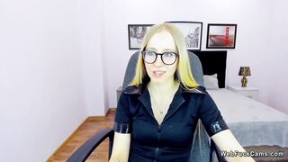 Petite small tits Belarus amateur babe on webcam solo