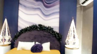 annanicewmh - Bad girl in black lingerie and red stockings