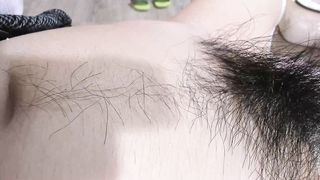 lavender__ -  Wanna get lost in this extremely bushy hairy pussy?