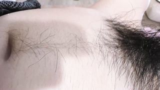 lavender__ -  Wanna get lost in this extremely bushy hairy pussy?