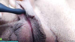 aedanjustine - Toy pussy fuck close-up video