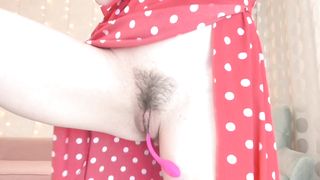 artmaya - Horny baby fingering her hairy pussy