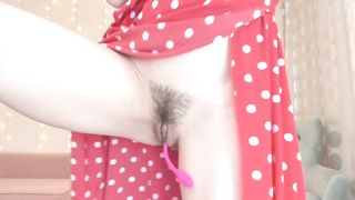 artmaya - Horny baby fingering her hairy pussy