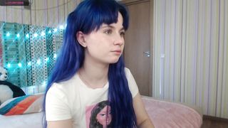 nora__nash - Cute teen with blue hair getting naughty on camera