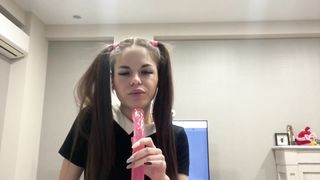 Youlalia - Young baby licking big dildo