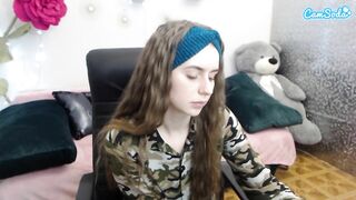 correyallen - Horny little slut in glasses playing with her pussy