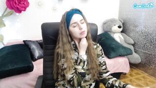 correyallen - Horny little slut in glasses playing with her pussy