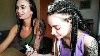 bella_sweetx - Tattooed brunette's having naughty webcam chat
