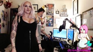 geishamonroe - Busty tattooed blonde with her boyfriend live on webcam