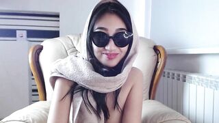 tinaniksy - Naughty Asian flashing tits and pussy