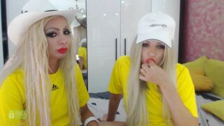 sexytigress - Cute blonde chicks' cam video