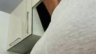 AngelinaKalia - Topless booty brunette's webcam video