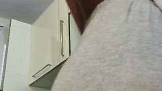 AngelinaKalia - Topless booty brunette's webcam video