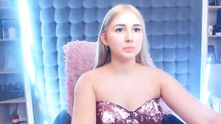 UrBabySlut - Cute blondie without panties
