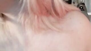 __ORIANA__ - Mature blonde flashing huge natural tits