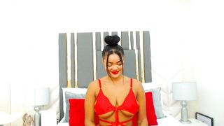 MadissonDavon - Hot Latina seducing in sexy red lingerie