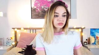 AbigailMoreno - Adorable tattooed blondie without panties