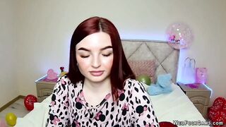 Ginger amateur babe with big tits