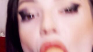 Casseyleights gags on toy 1