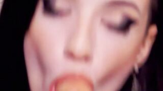 Casseyleights gags on toy 3