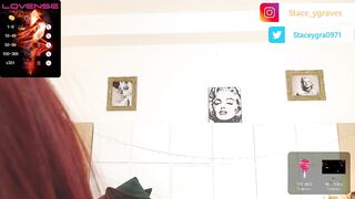 staceygraves_- Redhaired crumpet is fucking her pussy with sex toy