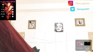 staceygraves_- Redhaired crumpet is fucking her pussy with sex toy